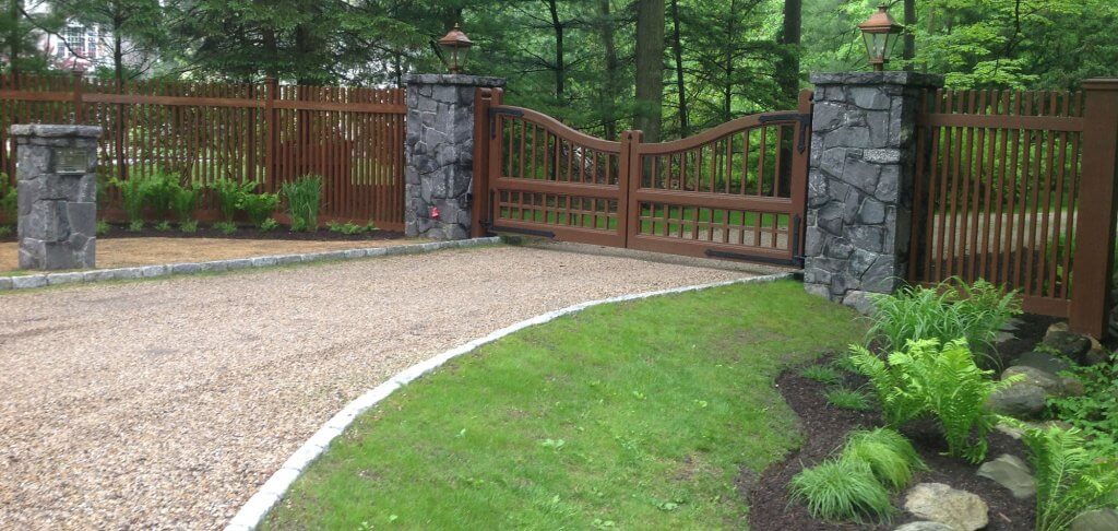 Grand Entrance - gates, walls, custom designs - Westchester County, NY