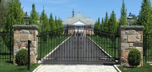 Grand Entrance - gates, walls, custom designs - Westchester County, NY